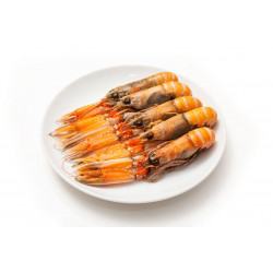 Sticker langoustines dans assiette