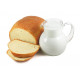 Sticker brioche avec lait