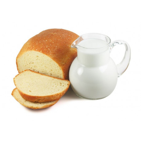 Sticker brioche avec lait