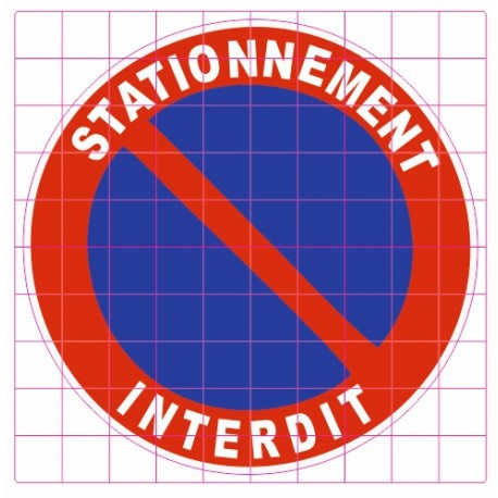 Sticker stationnement interdit dissuasif