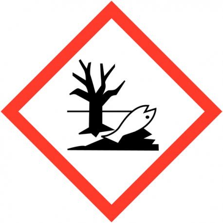 Panneau GHS09 danger environnement produit chimique aquatique