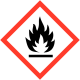Panneau GHS02 produit inflammable flamme danger chimique