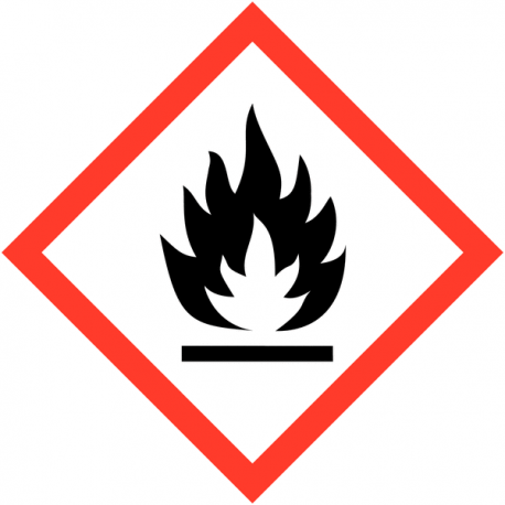 Panneau GHS02 produit inflammable flamme danger chimique