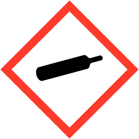 Panneau GHS04 gaz sous pression bouteille stockage chimique