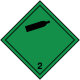 sticker transport international gaz non inflammables et non toxiques