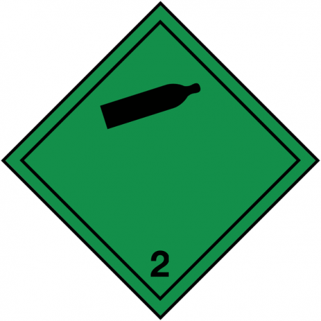 sticker transport international gaz non inflammables et non toxiques