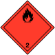 sticker transport international gaz inflammables