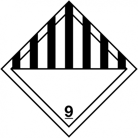 sticker transport international matières et objets dangereux