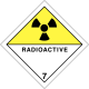 sticker transport international matières radioactives