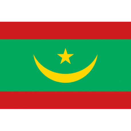 Sticker drapeau Mauritanie