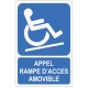 Sticker Appel rampe d'accés Amovible