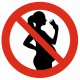 Sticker interdit aux femmes enceinte de boire alcool