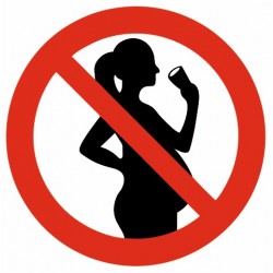 Sticker interdit aux femmes enceinte de boire alcool