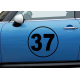 Sticker Numéro pour votre voiture VIDE intérieur