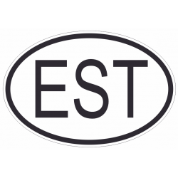 Sticker Code Pays Estonie