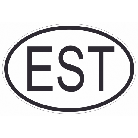 Sticker Code Pays Estonie