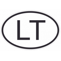 Sticker Code Pays Lituanie
