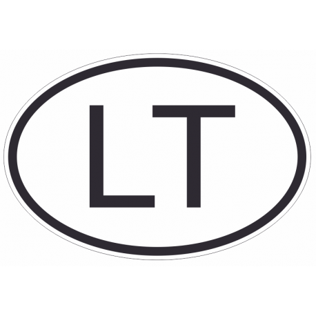 Sticker Code Pays Lituanie