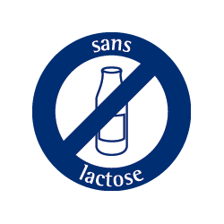 Etiquette sans lactose (1 à 15cm)