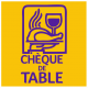 Sticker Chèque de table