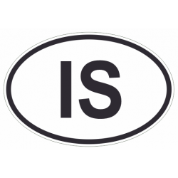 Sticker Code Pays Islande