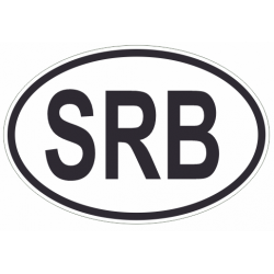 Sticker Code Pays Serbie