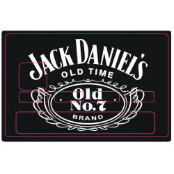 Sticker Jack Daniel Noir De 5 A 90 Cm Etiquette Autocollant