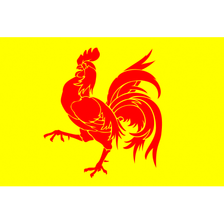 Sticker drapeau Wallon / Wallonie