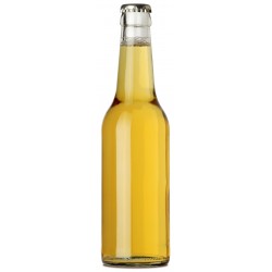 Sticker bière bouteille jaune