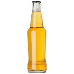 Sticker bière bouteille jaune clair