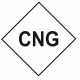 Sticker carburant CNG (carburant gazeux - gaz naturel comprimé)