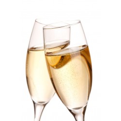 Sticker coupe de champagne tchin