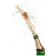 Sticker bouteille de champagne avec bouchon