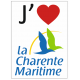 Sticker J'aime la Charente Maritime