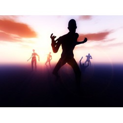 Sticker Zombie mort vivant envahisseur