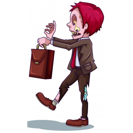 Sticker Zombie monstre peur