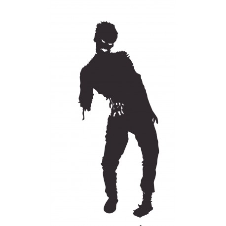Sticker Zombie mort vivant noir