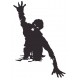 Sticker Logo Zombie mort vivant noir peur
