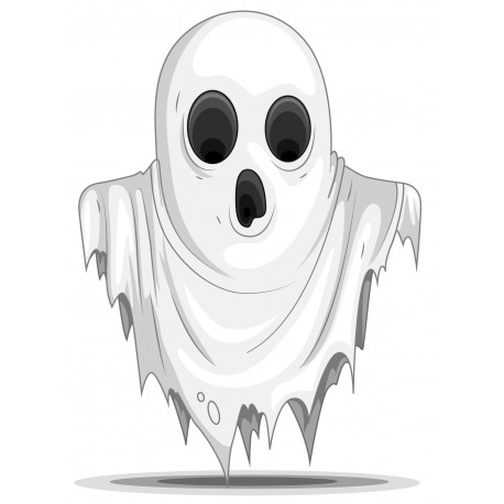Sticker Fantome peur enfant