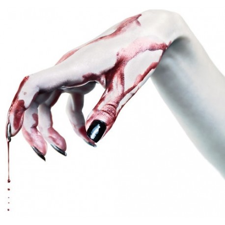 Sticker Main sang vampire monstre os