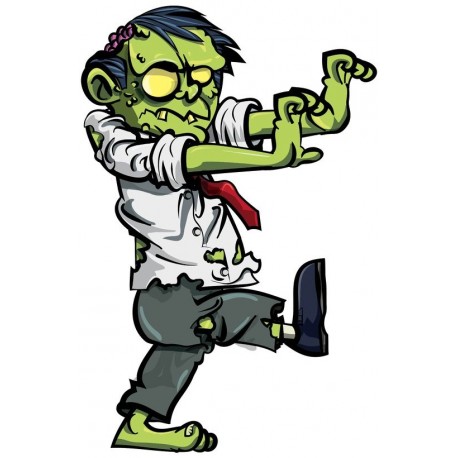 Sticker Zombie mort vivant globuleux