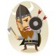 Sticker personnage viking fleche bouclier