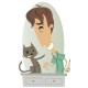 Sticker Vétérinaire homme chat
