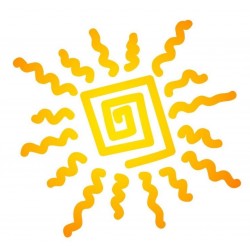 Sticker Soleil carré