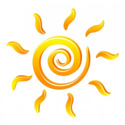 Sticker Soleil spirale