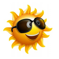 Sticker Soleil lunette