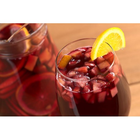 Sticker Sangria verre citron