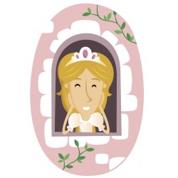Sticker princesse