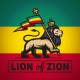Sticker Raggea drapeau lion