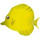 Sticker poisson jaune